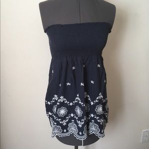 Maurices Blue Halter Top - Size Large